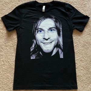 🔥 Rare Nirvana Kurt Cobain T Shirt S-M BellaCanvas 1990s Grunge Band Shirt